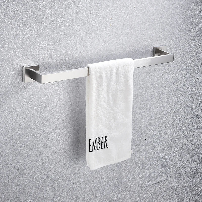 Chrome Stainless Steel Bathroom Hardware Bathrobe Shelf 40cm