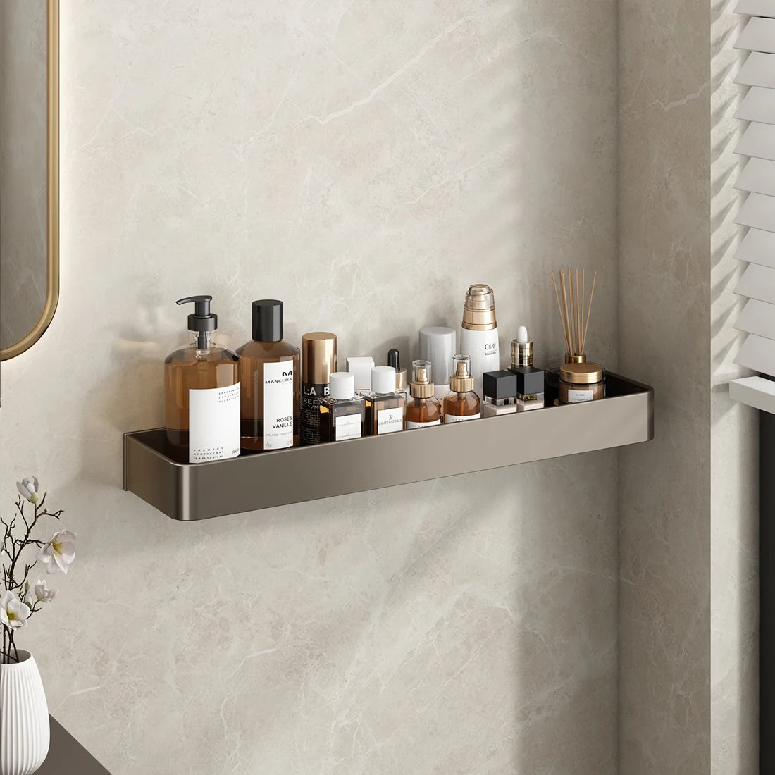 Bathroom Shower Shelf Shower Caddy Wall Floating Shelf