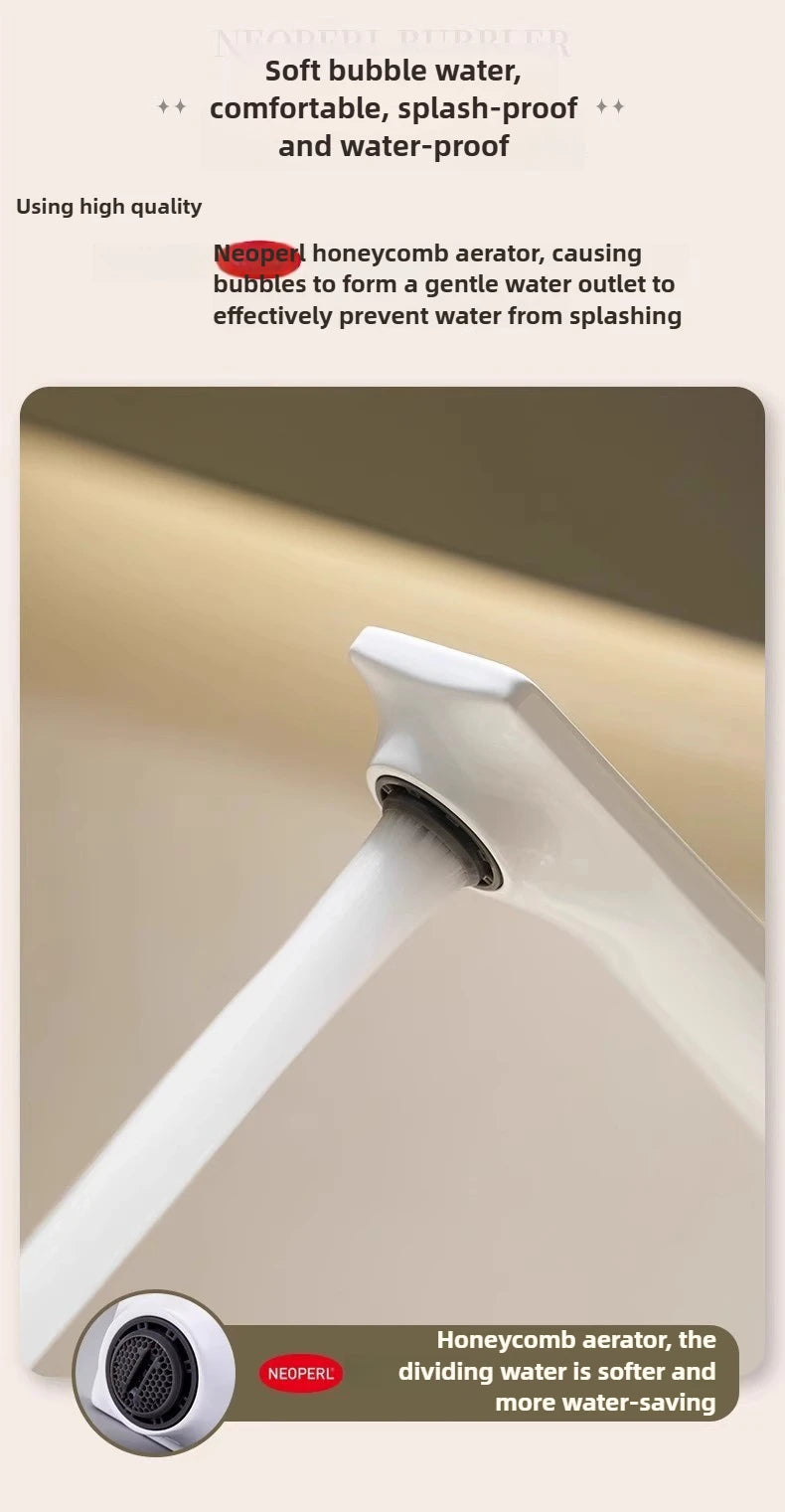 Modern Bathroom Sink Faucet Brass White Or Brushed