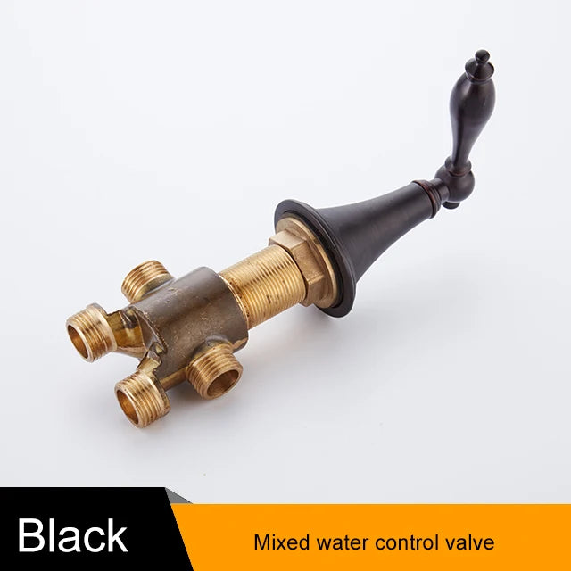 Bakala Black Cold Water Brass Switch Valve Bathtub