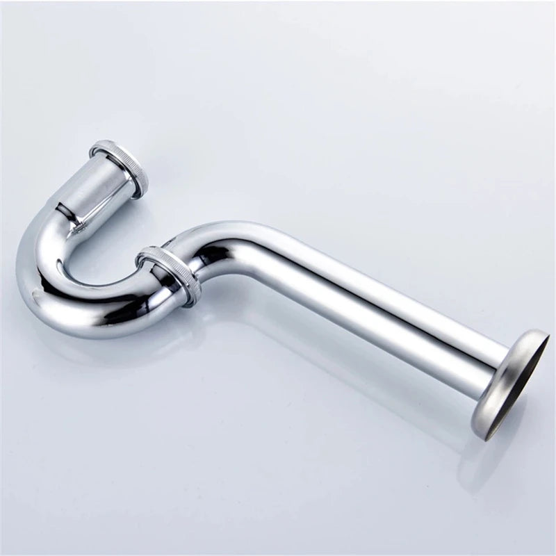 Chrome Pop Up Drain Stainless Steel Round Siphon
