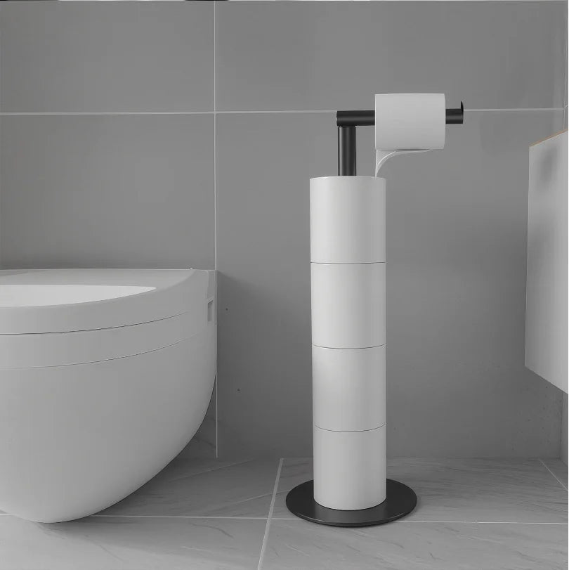 Standing Toilet Paper Holder 201 Stainless Steel Punch