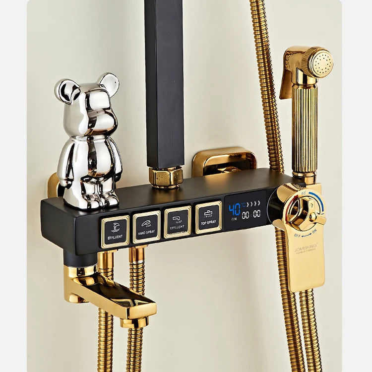 Chrome Digital Bathroom Shower System 10 Inch Stainless