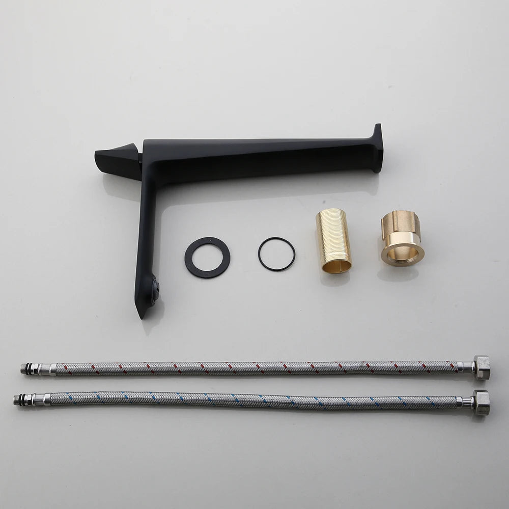Kemaidi Rose Gold Bathroom Basin Sink Faucet Square
