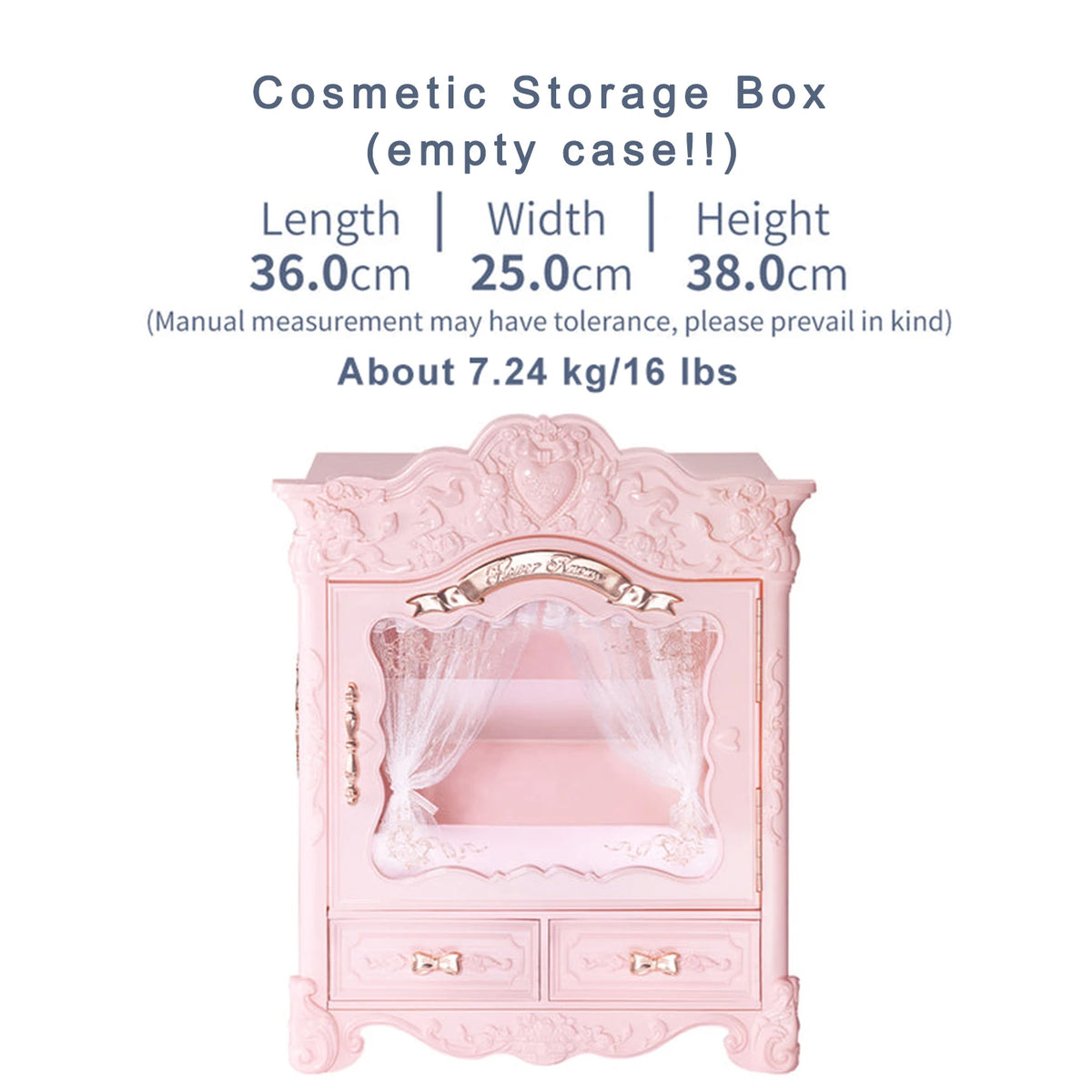 Flower Knows Bunny Garden Makeup Organizer Box Cute