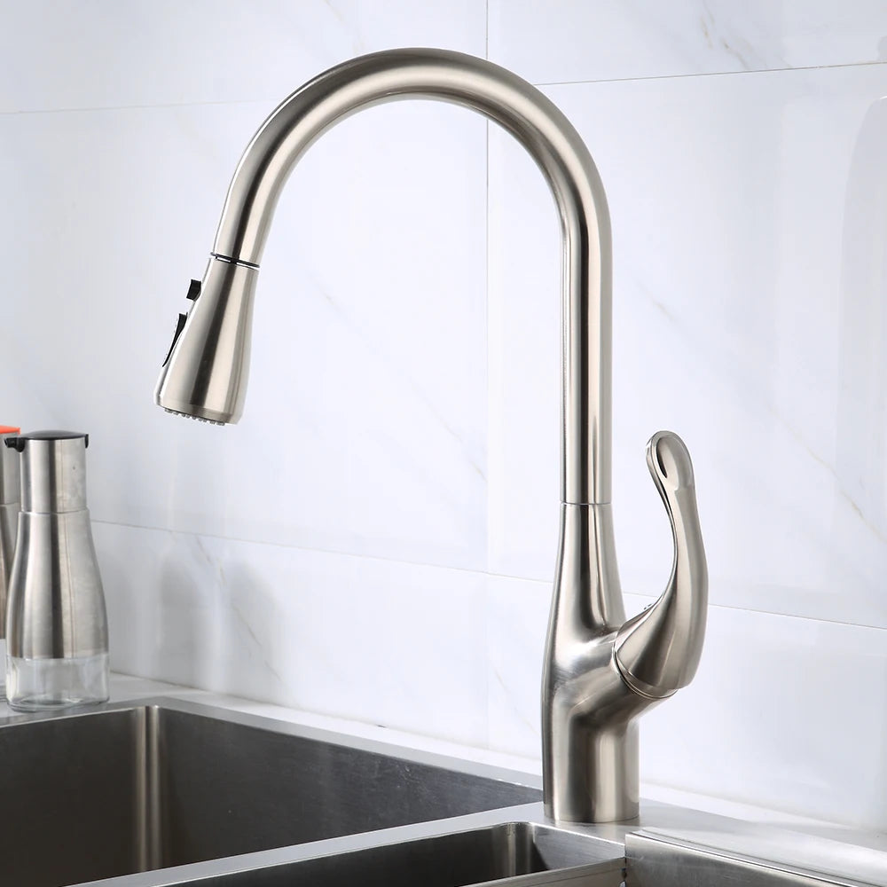 Brushed Nickel Touch On Faucet Quality Brass Cold