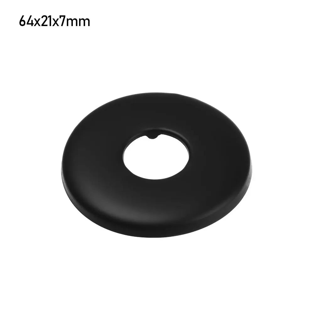1pcs Black Shower Faucet Decorative Cover Chrome Finish