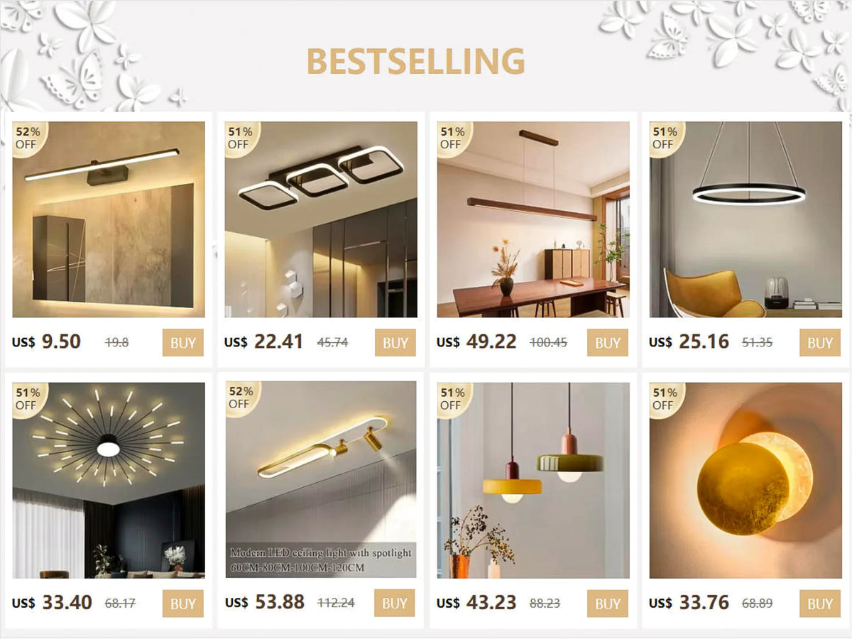 Modern Led Wall Lamp Bathroom Hardwares Sconce Three