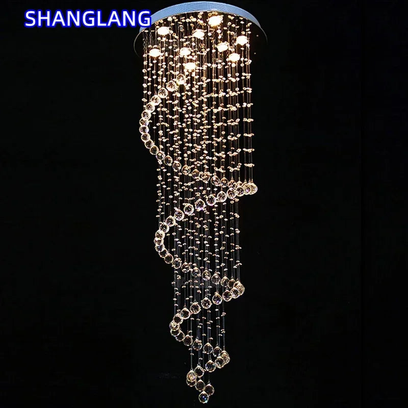 Modern Led Ceiling Chandeliers Light Fixture Staircase Luxury