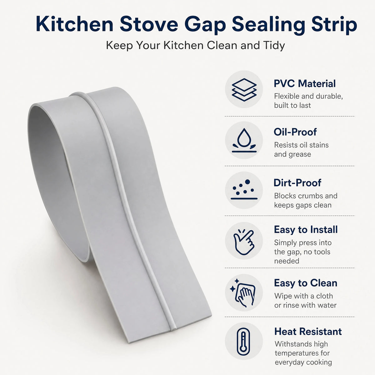 2pcs Stove Gap Cover Pvc Self-Adhesive T-Shaped Seal