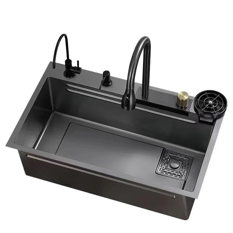 Large Waterfall Style Rain Shower Dishwasher 304 Stainless