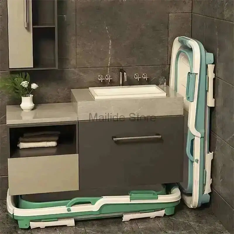 Tub Bathtubs Adult Folding Bathtub Foaming Simple Adult