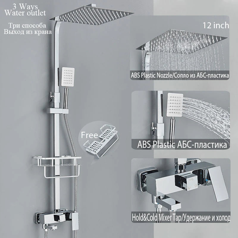 Black Shower Faucet Ways Showers Faucet Systems Adjustable
