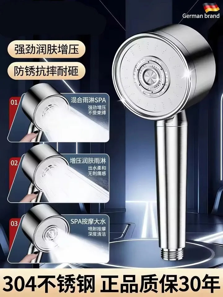 Upgraded 304 Stainless Steel High Pressure Shower Head