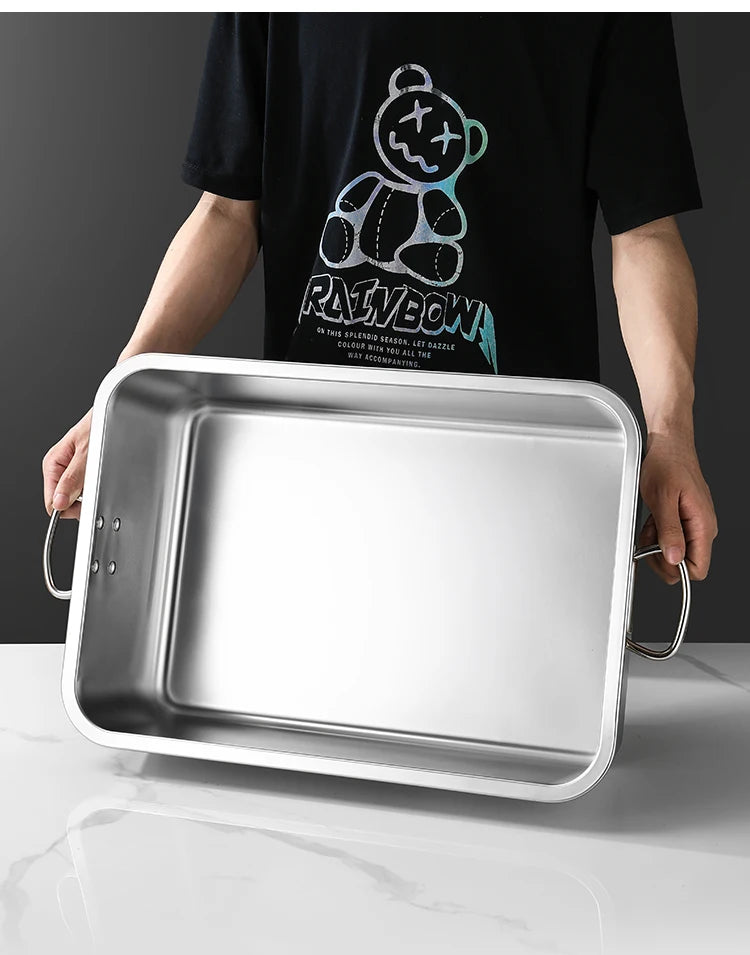 Stainless Steel 304 Deepened Square Basin Rectangular Box