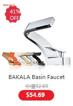 Bakala Brass Matte Black Bathroom Sink Faucet Tap
