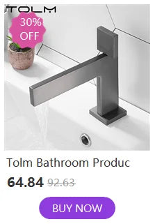Tolm Basin Faucet Modern Bathroom Mixer Tap Orange