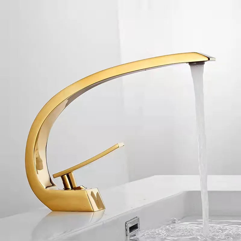 Bathroom Basin Faucet Deck Mount Washing Sink Cold