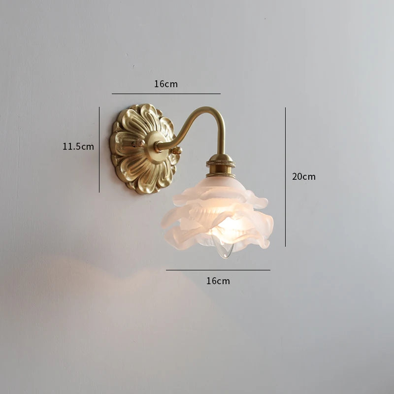 Iwhd Nordic Modern Led Wall Lamps Sconce Copper