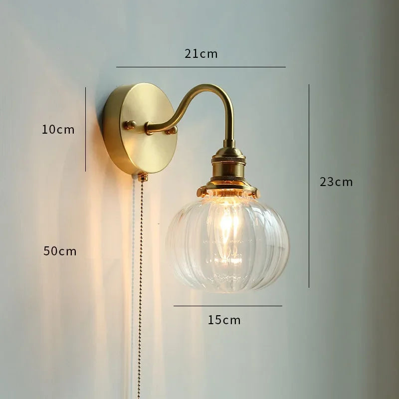 Ceramic Modern Wall Lamp Beside Pull China Switch