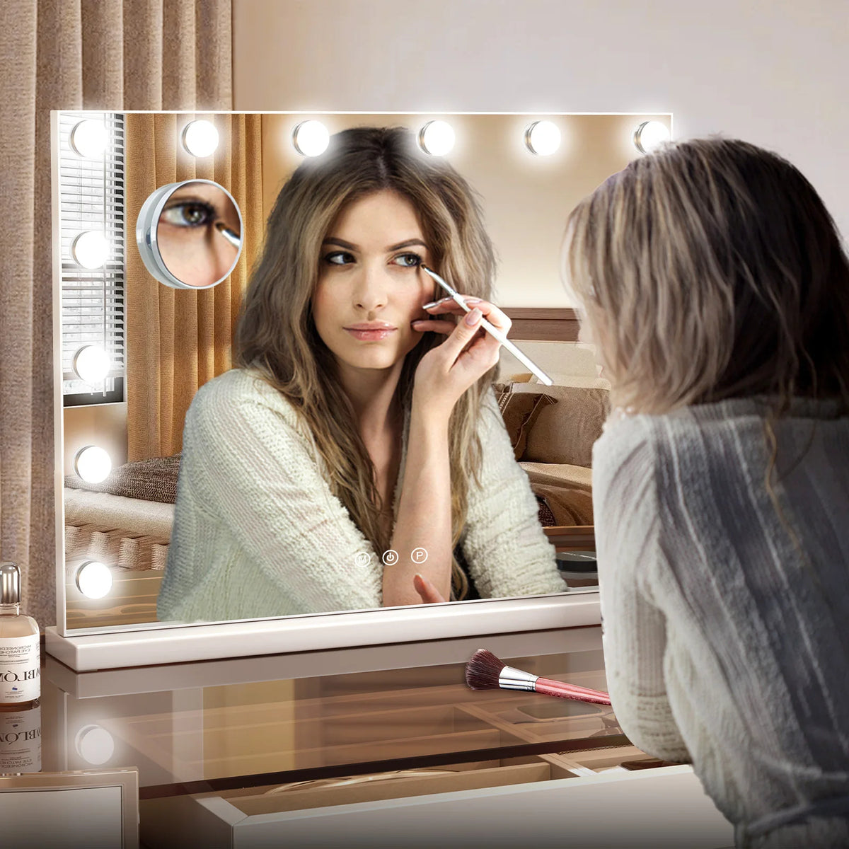 Uk Hollywood Mirror Vanity Make Up Mirror Lights