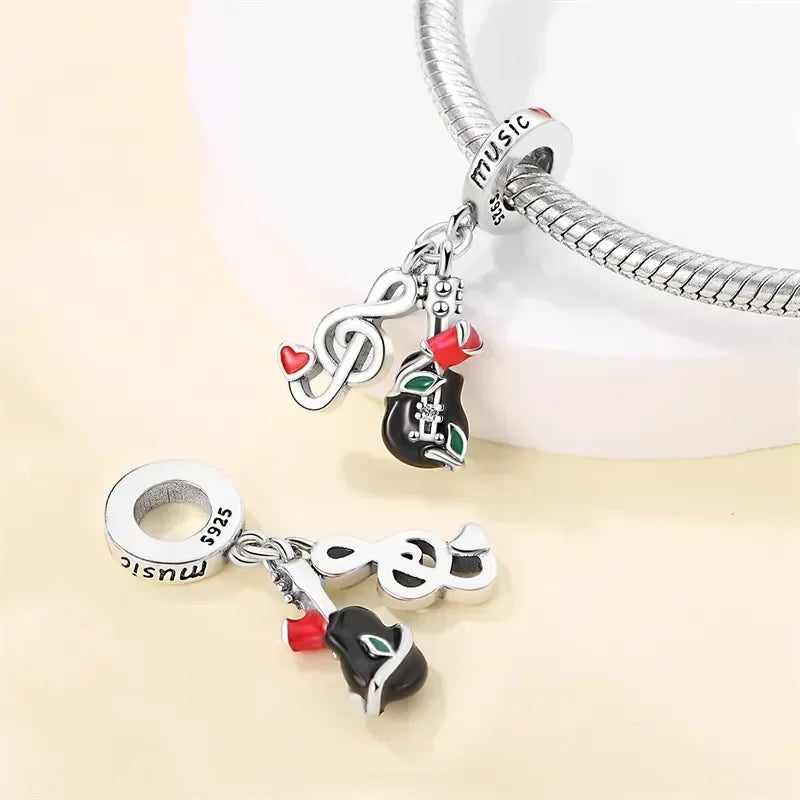 925 Sterling Silver Red Medicine Cabinet Pendant Charms