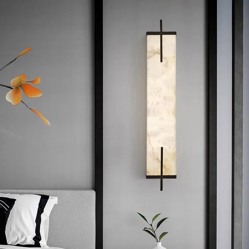 Alabaster Wall Sconces Lamp Natural Marble Wall Sconces