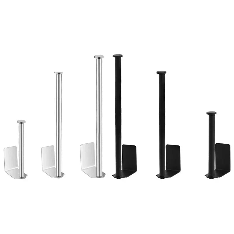 Adhesive Toilet Paper Holder Wall Mount Bathroom Silver