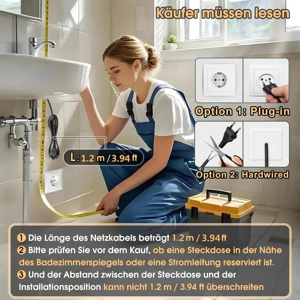 45x60cm Bathroom Wall Mirror Bathroom Mirror Lighting Mirror