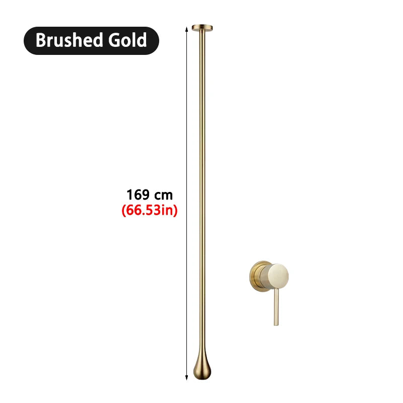 Brushed Gold Bathroom Faucet Ceiling Design Basin Faucets