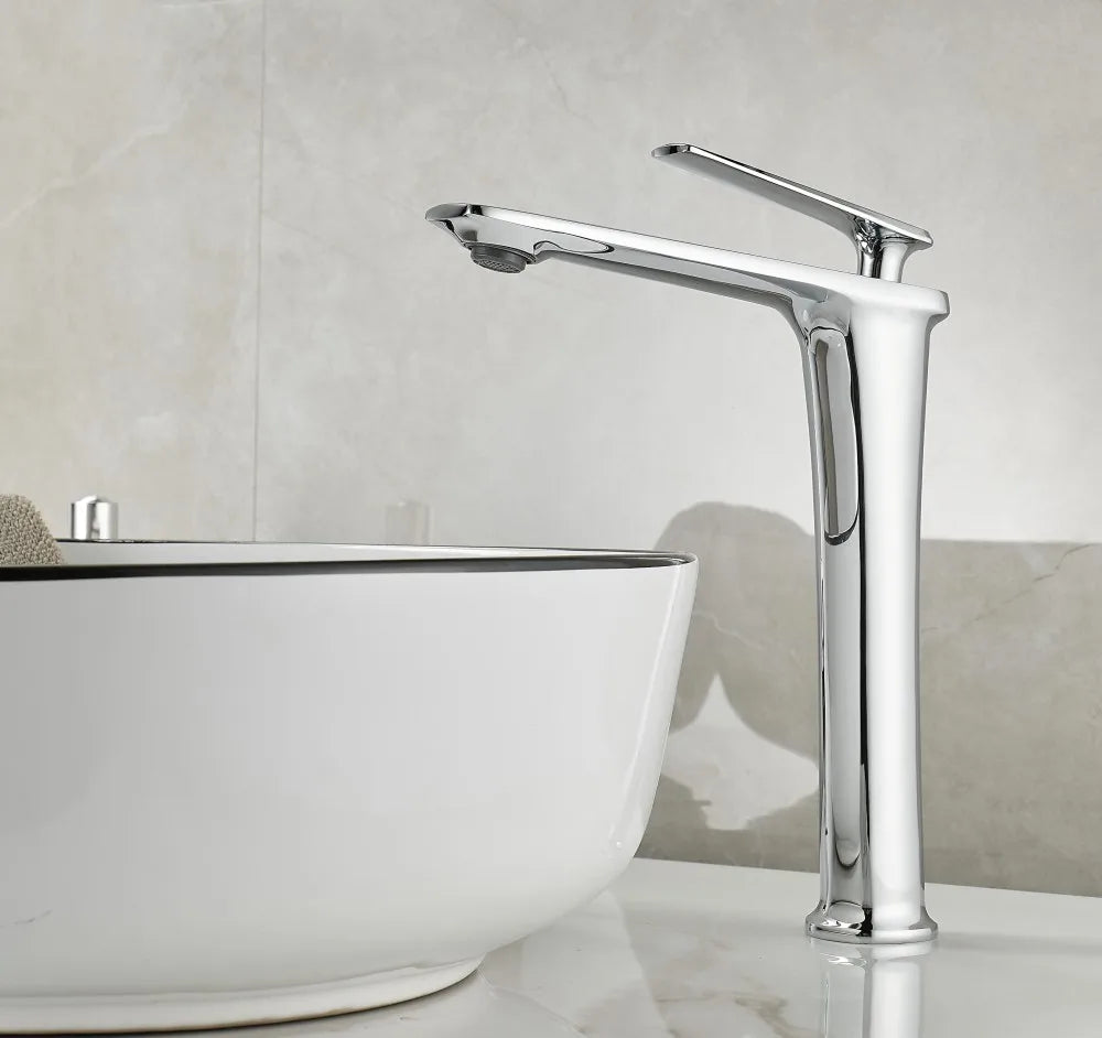 Basin Faucets Black Brass Faucet Cold Bathroom Sink