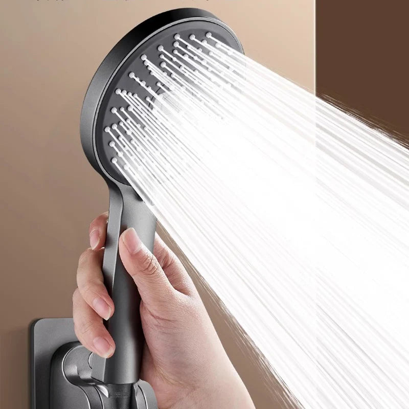 Pressurized 5-Speed Large Panel Powerful Water Shower Head