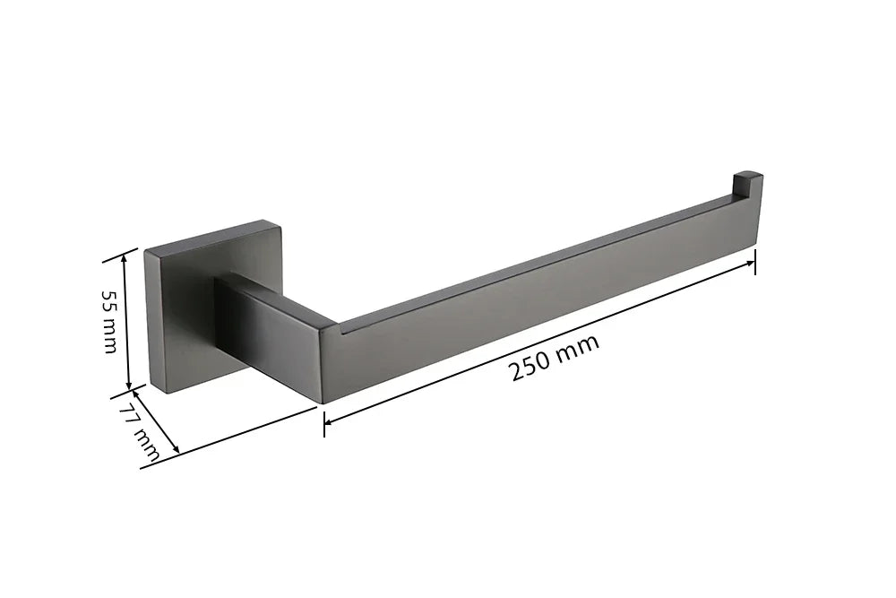 Gunmetal Stainless Steel Bathroom Accessorie Hardware Towel Rack