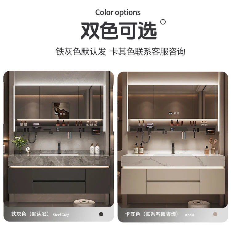 Simple Luxury Bathroom Cabinets Washbasin Vintage Toilet Drawer