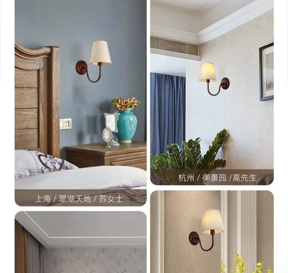 Rustic Vintage Wall Sconce French Minimalist Nordic Style