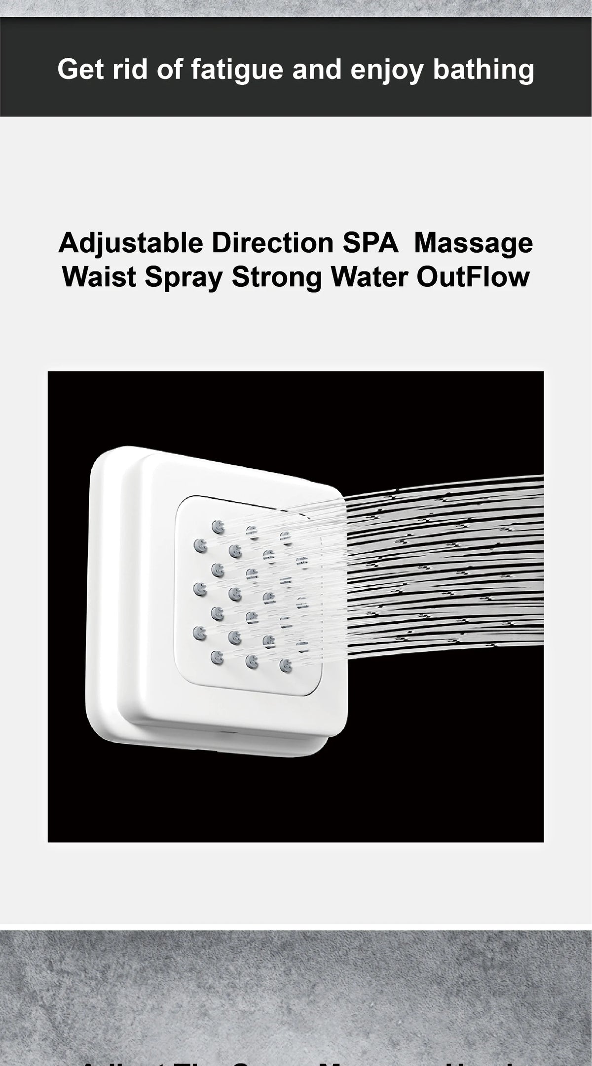 Luxury Gun Grey Brass Thermostatic Shower System Ceiling-Embedded