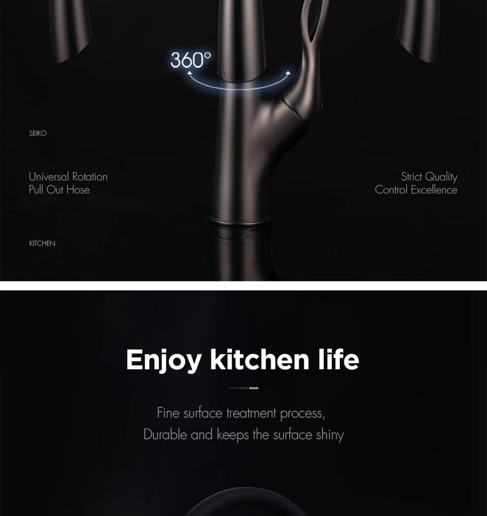 Pull Out Sensor Faucet Handle Digital Display Pull