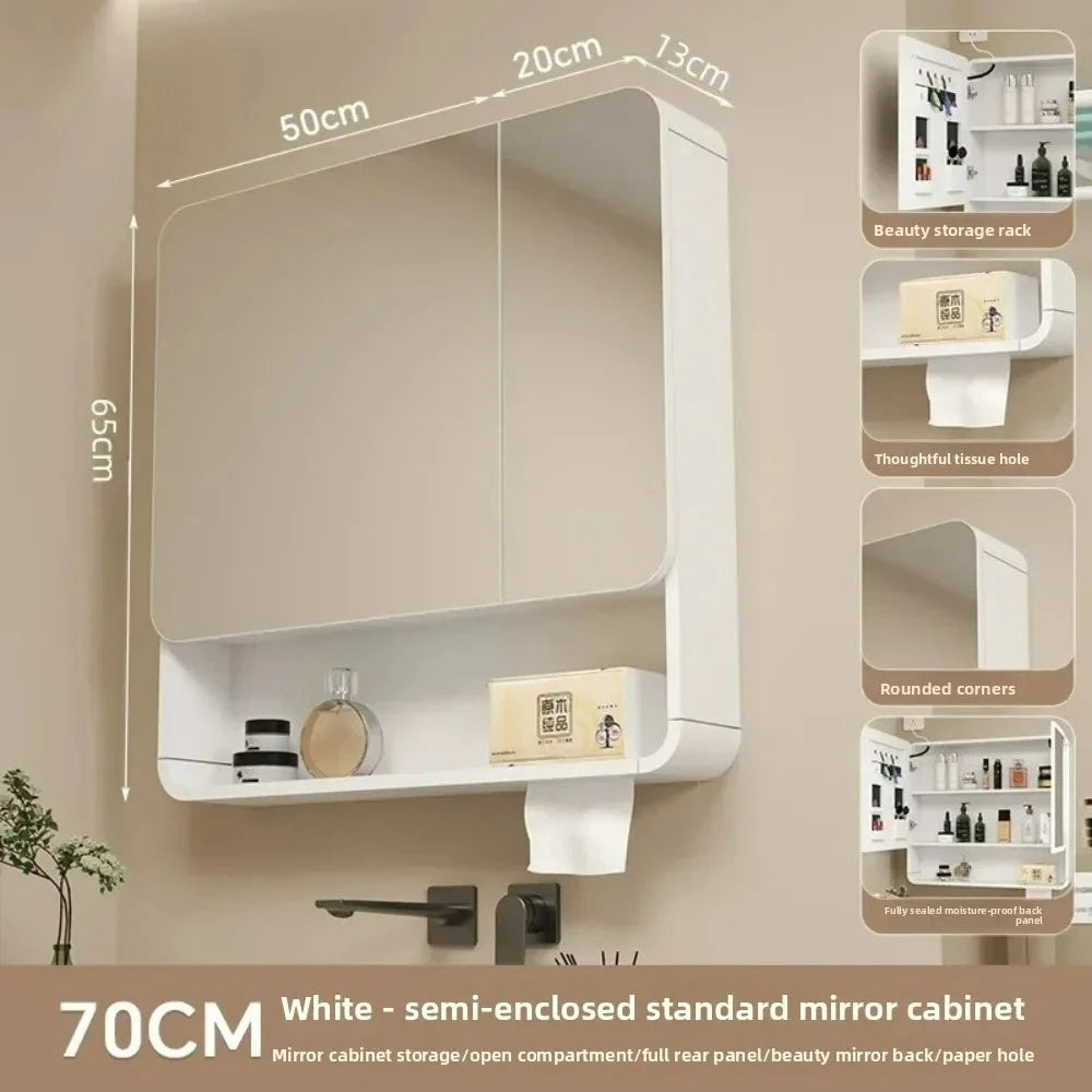 Led Bathroom Mirror Cabinet Anti Fog Wall Mounted