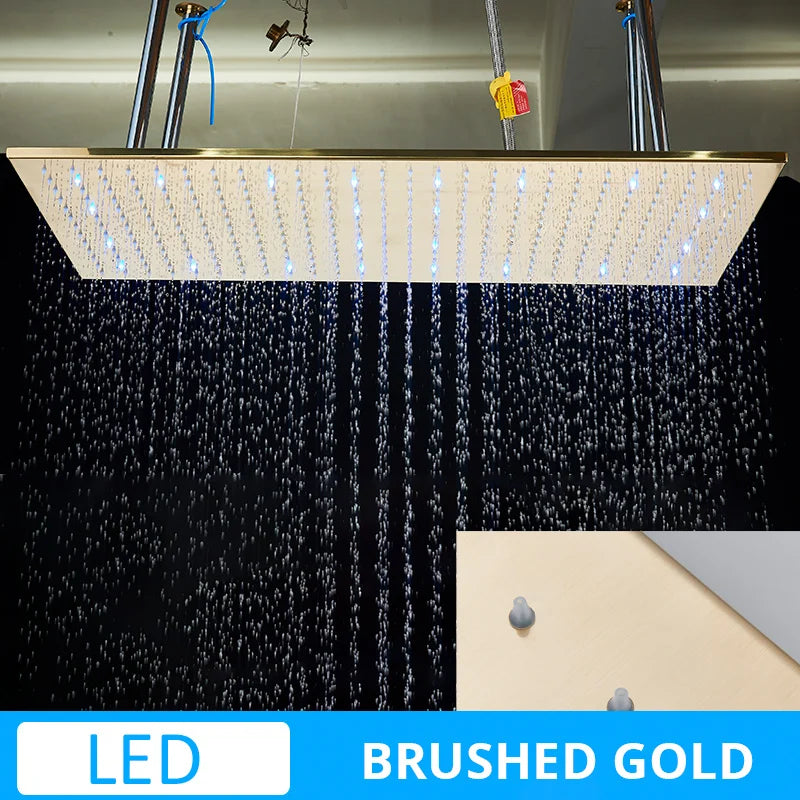 Luxury 80cm Rain Shower Head Chrome Big Top