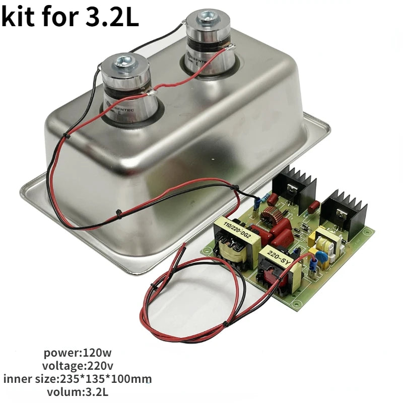 Diy Ultrasonic Cleaner Replacement Kit 2/6 5l Board