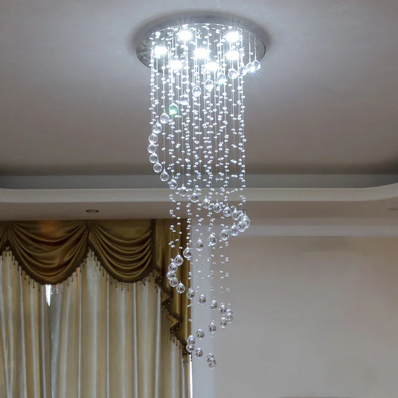 Modern Led Ceiling Chandeliers Light Fixture Staircase Luxury