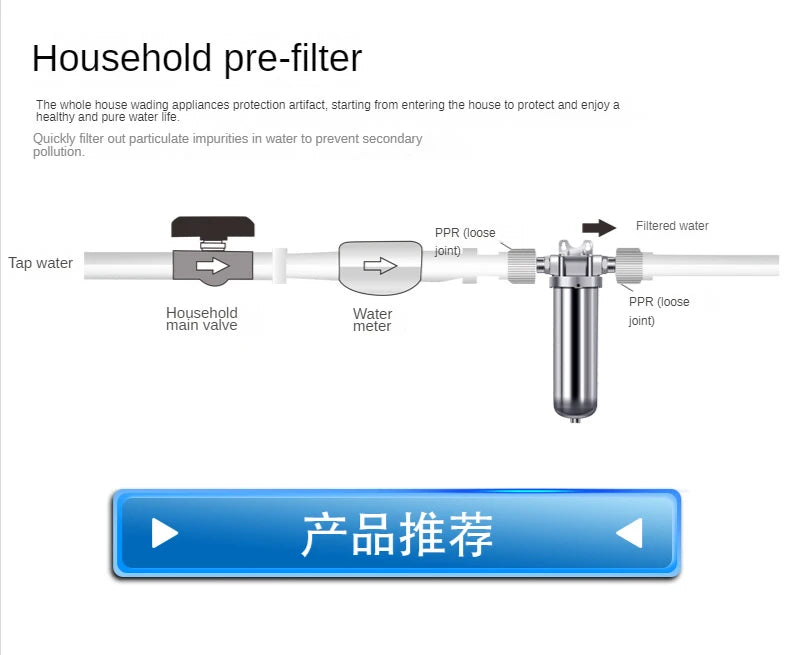 Explosion-Proof Commercial Tap Water Pre-Filter Water Purifier