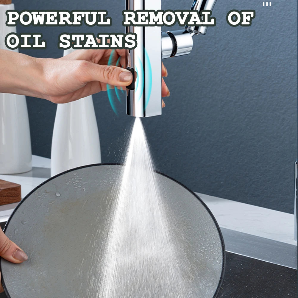 360 Rotating Waterfall Faucet Universal Splashproof Extension