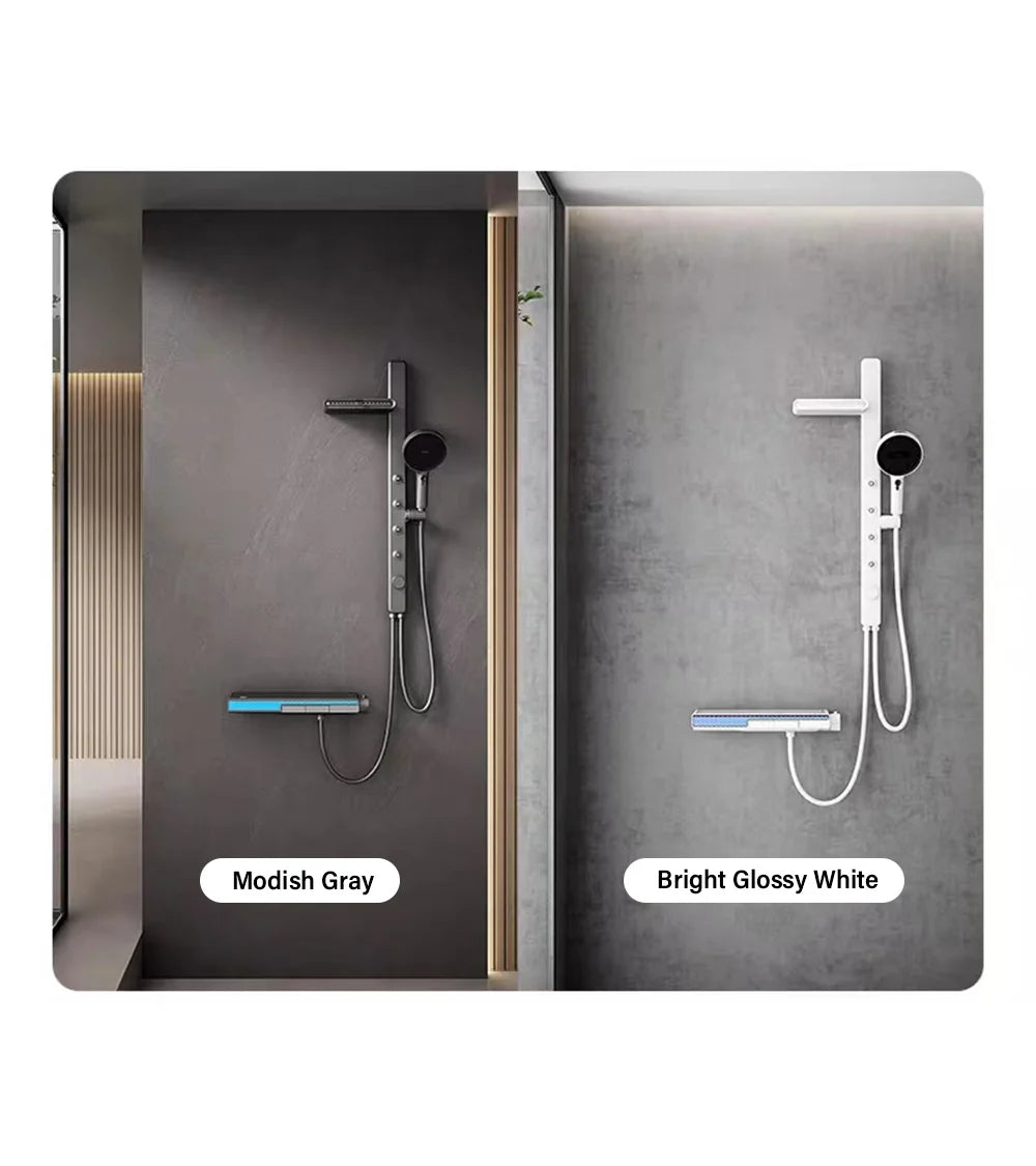 Luxury Spa Jet Shower System Led Display Copper