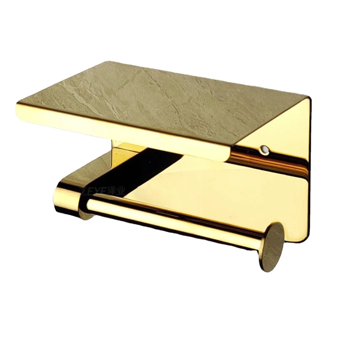 304 Stainless Steel Gold Bathroom Tissue Holder Double