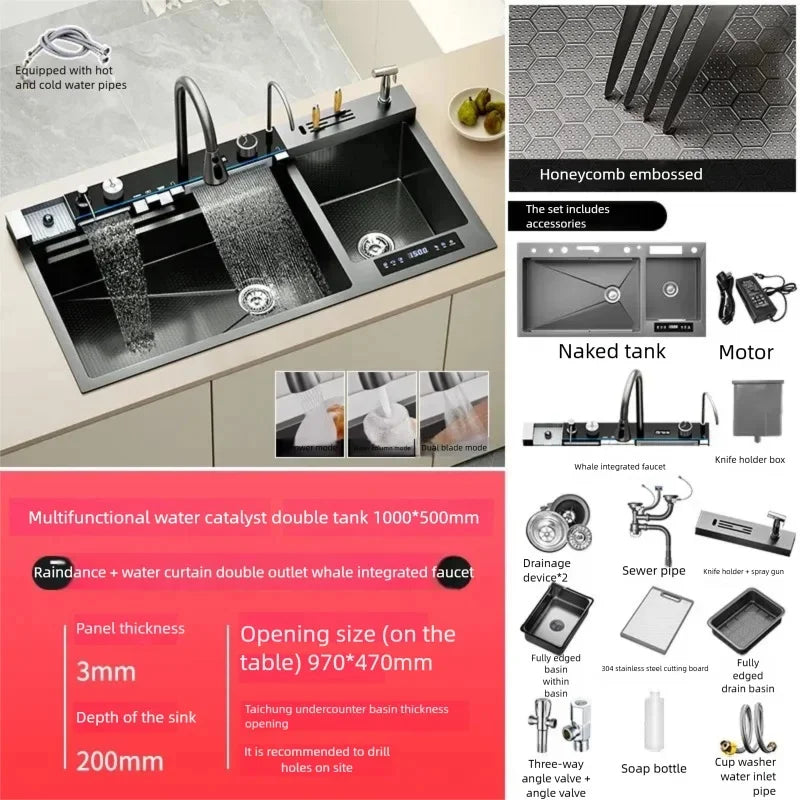 304 Stainless Steel Sink Water Catalyst Purify Ingredients