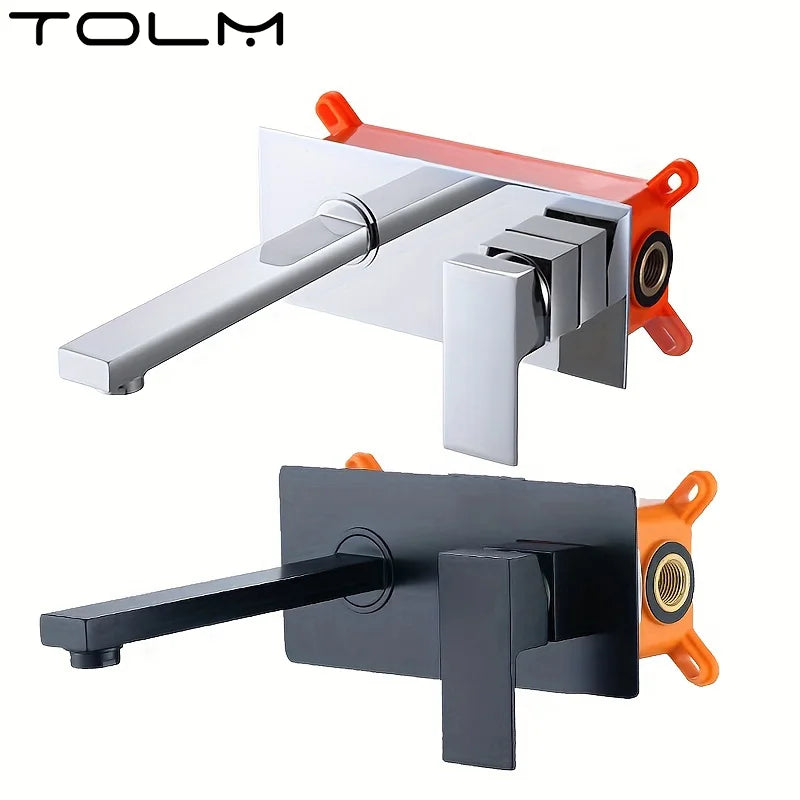 Tolm All Copper Bathtub Faucet Cold Waterfall Wall
