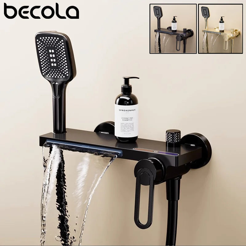 Bathtub Shower Faucet Handle Spout Mixer Tap Hand