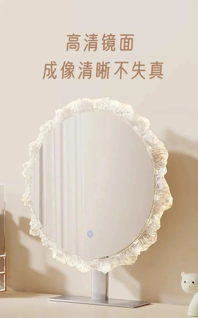 43x50cm Smart Led Sunflower Vanity Makeup Mirror Desktop