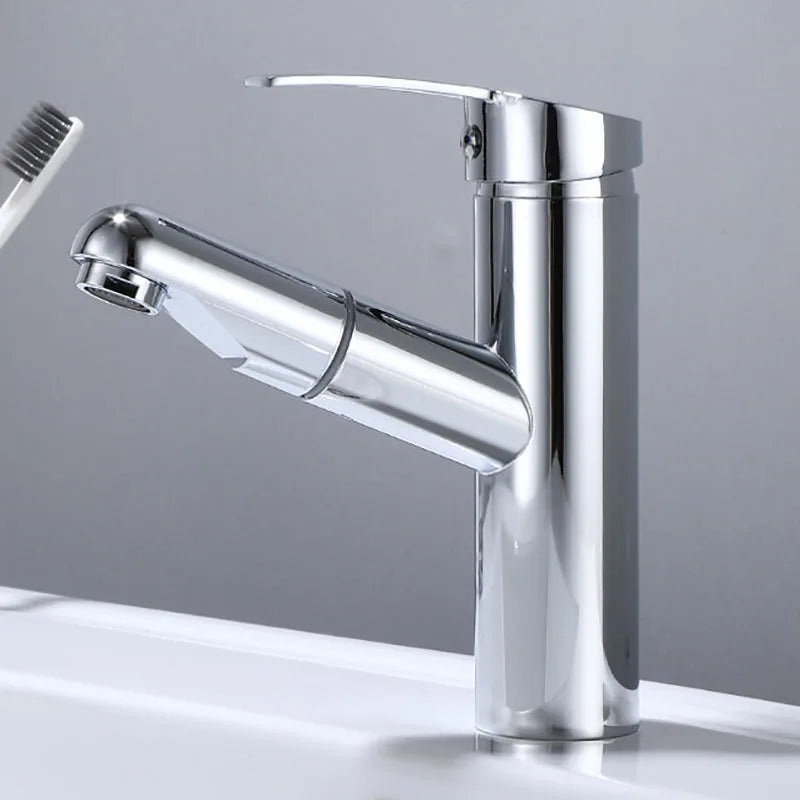 Cold Water Faucet Brass Valve Body Pull-Out Basin